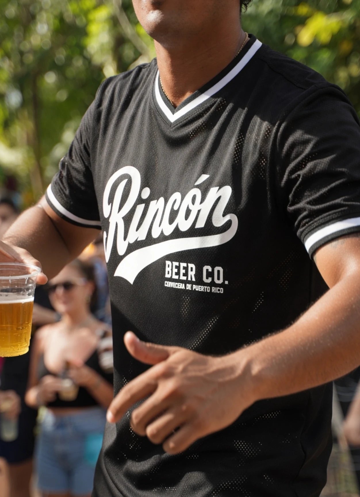Jersey Beer Olympics 26 puesto - frente, en el ambiente del evento